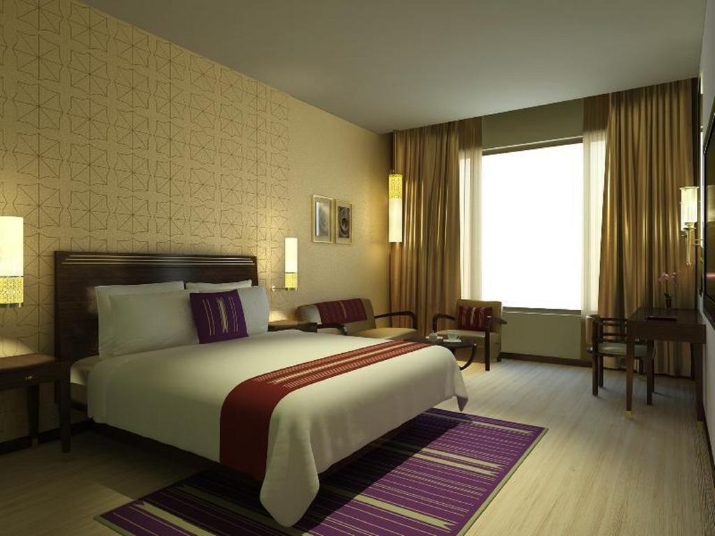 โรงแรมมาราซา สโรวร พรีเมียร์ ติรุปาติ ตีรูปาติ ภายนอก รูปภาพ A typical room at the hotel