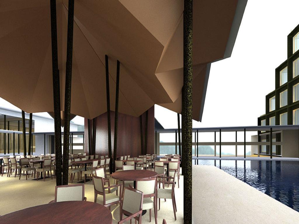 โรงแรมมาราซา สโรวร พรีเมียร์ ติรุปาติ ตีรูปาติ ภายนอก รูปภาพ The interior of the restaurant